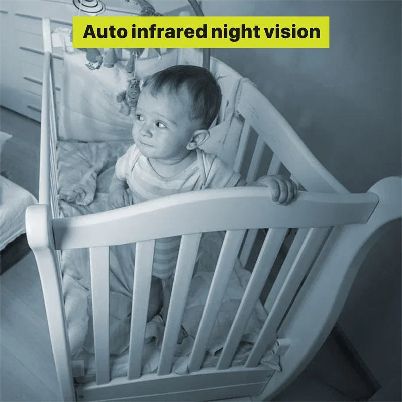 5-Inch Video Baby Monitor with Camera – Remote Pan, Tilt & Zoom, Two-Way Audio, Night Vision & Temperature Monitor