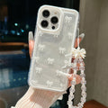 Fashion Lovely Bowknot Clear Phone Case for iPhone – Transparent Shockproof Protective Cover