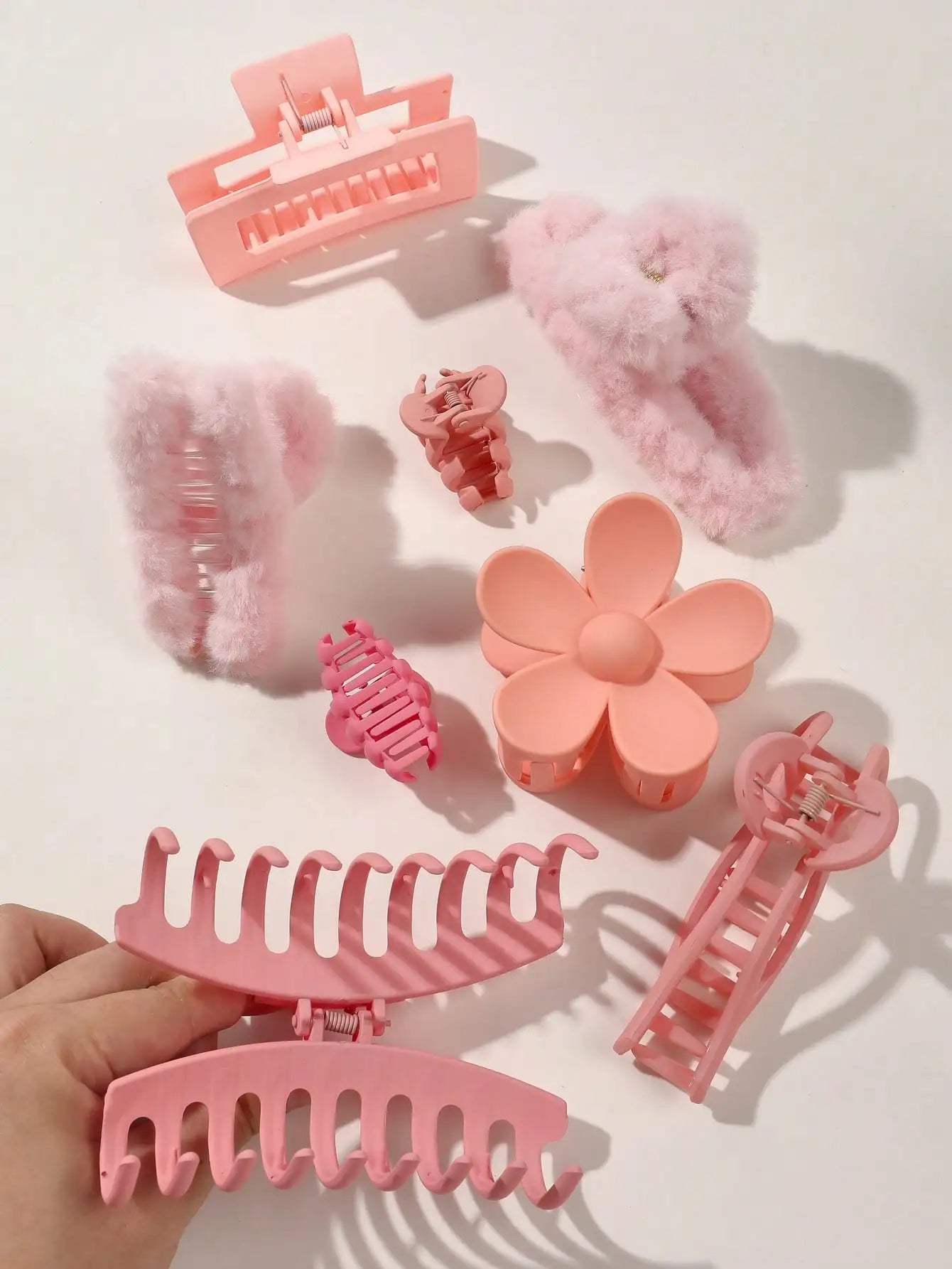8-Piece Hair Claw Clip Set – Cute Fashion Hair Accessories for Women