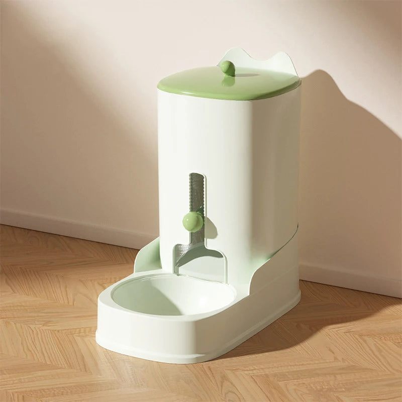 Automatic Pet Food & Water Dispenser Set – Large Capacity Gravity Feeder & Water Fountain for Cats and Small Dogs