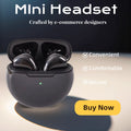 Mini Bluetooth Wireless Earbuds – Portable TWS Stereo Headphones with Charging Case