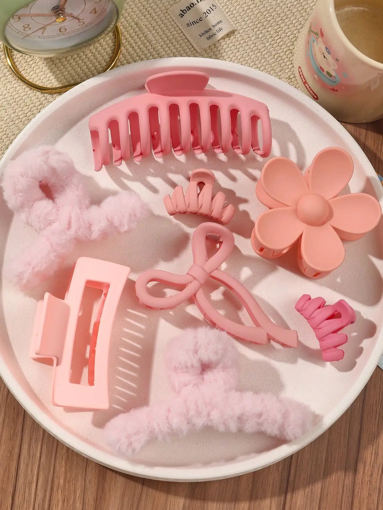 8-Piece Hair Claw Clip Set – Cute Fashion Hair Accessories for Women