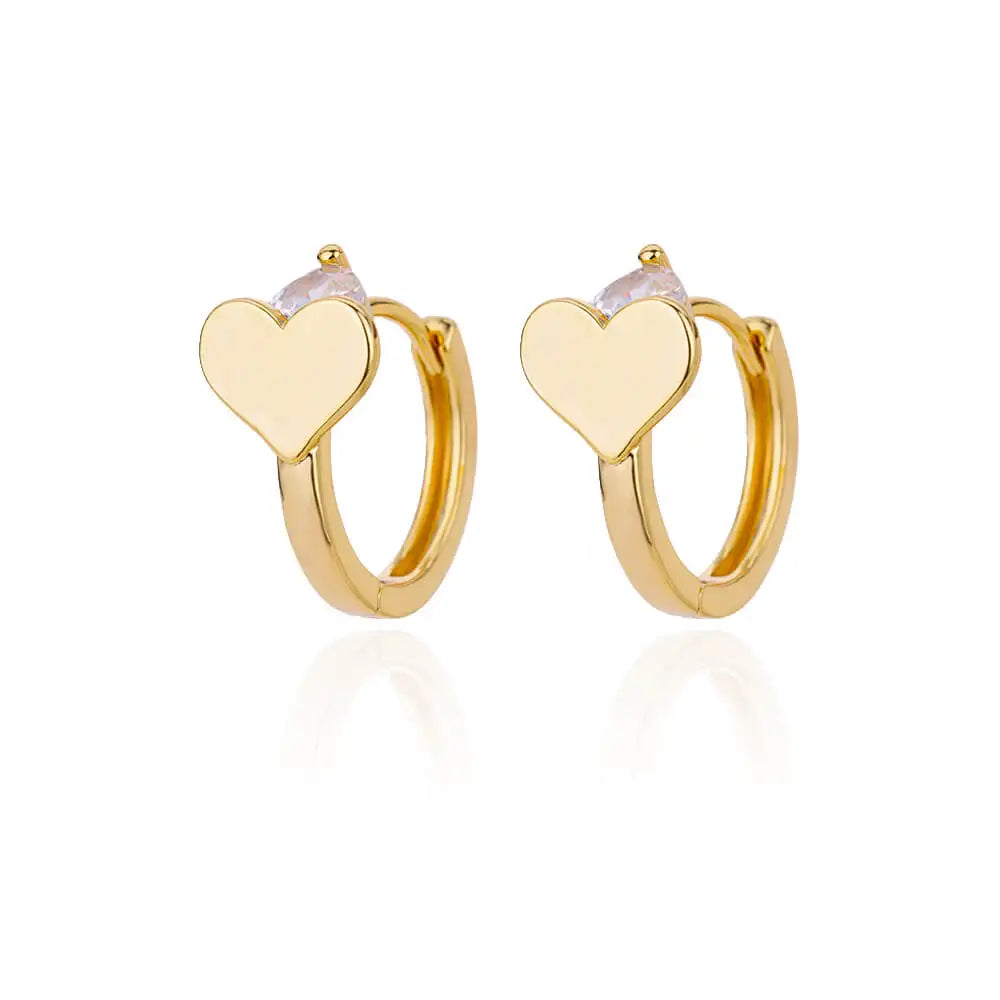 Rabbit & Butterfly Hoop Earrings – Gold Plated Stainless Steel Earrings