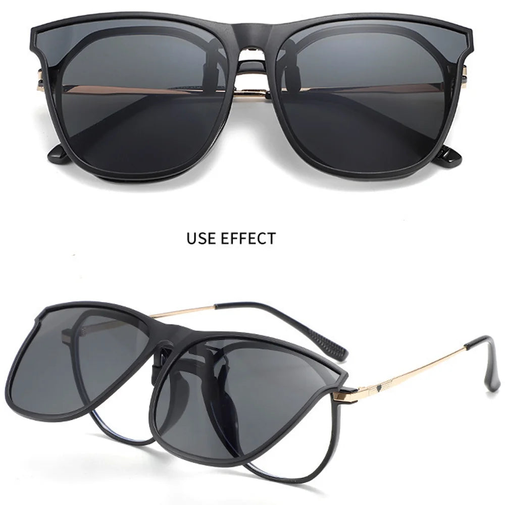 Polarized Clip-On Sunglasses – UV400 Anti-Glare Driving Glasses