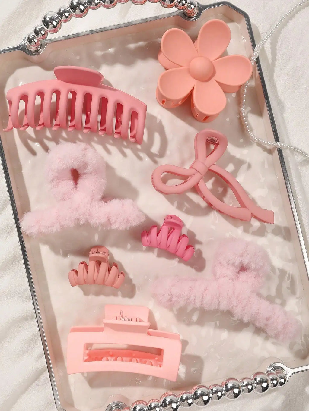 8-Piece Hair Claw Clip Set – Cute Fashion Hair Accessories for Women