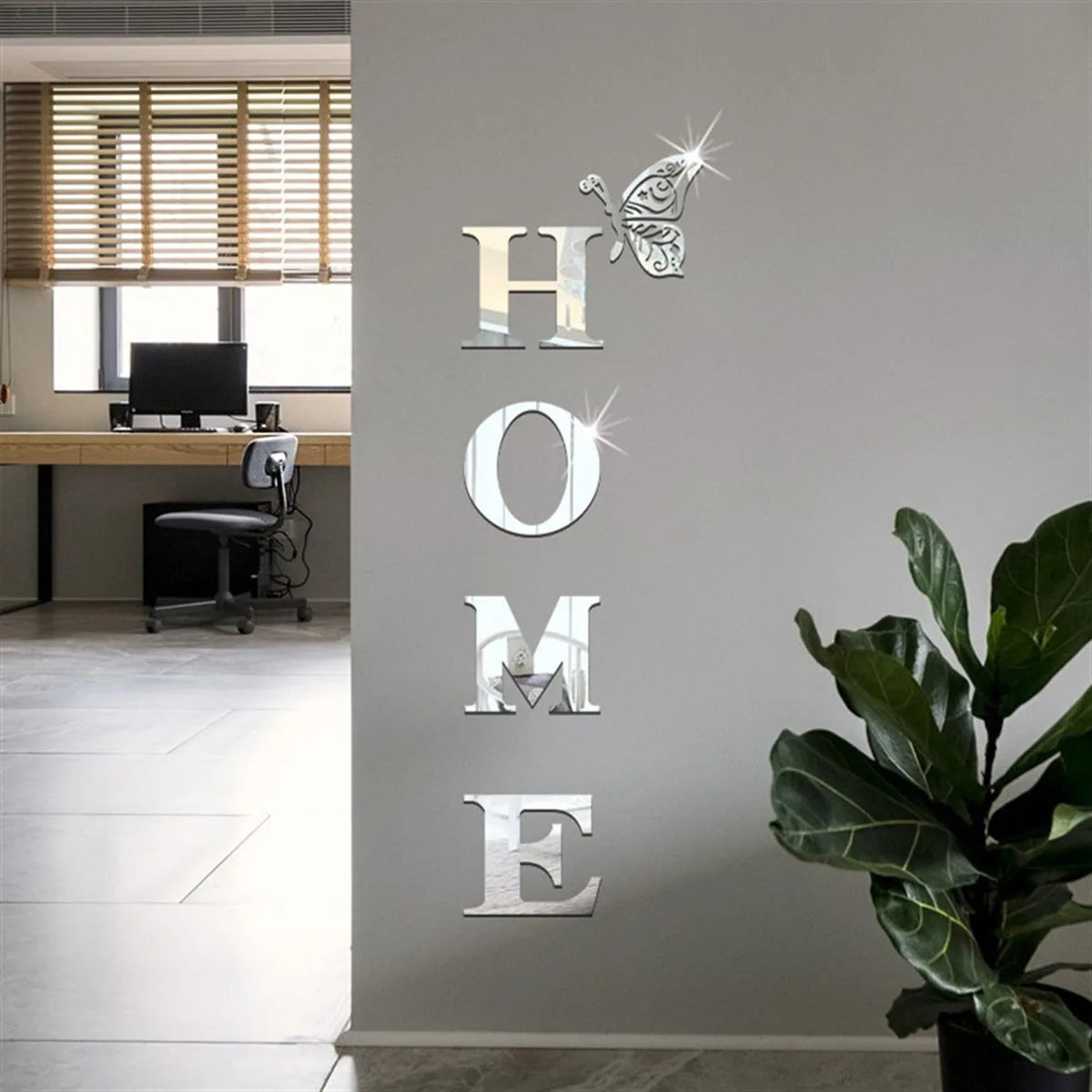 Minimalist House-Shaped Wall Mirror