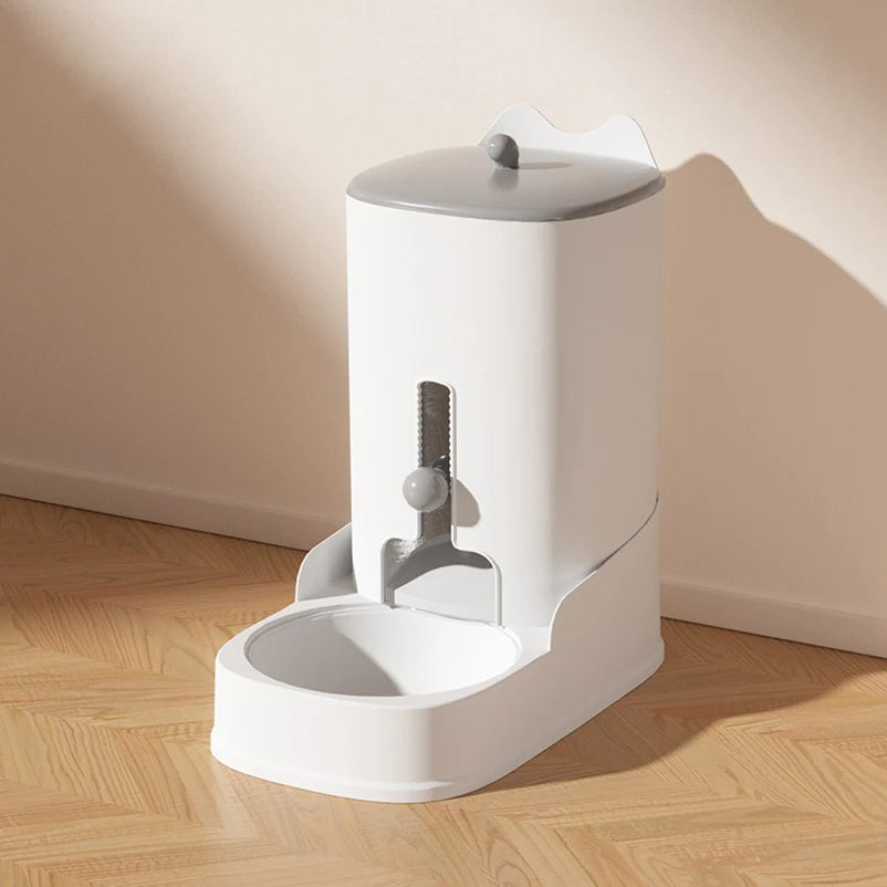 Automatic Pet Food & Water Dispenser Set – Large Capacity Gravity Feeder & Water Fountain for Cats and Small Dogs