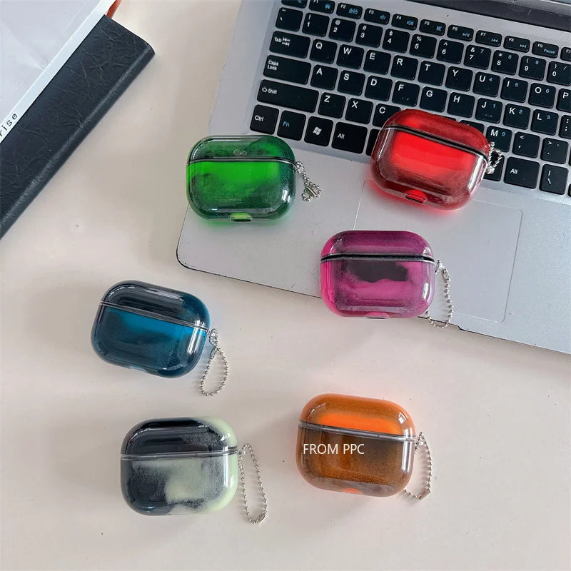 Luminous Floating Quicksand AirPods Case – Glitter Protective Cover for AirPods Pro & AirPods 2/3/4